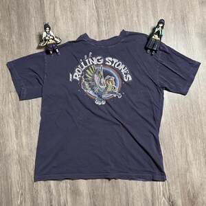 Vintage Rolling Stones Dragon Graphic Tee, Distressed Rock Band Shirt, XS/S